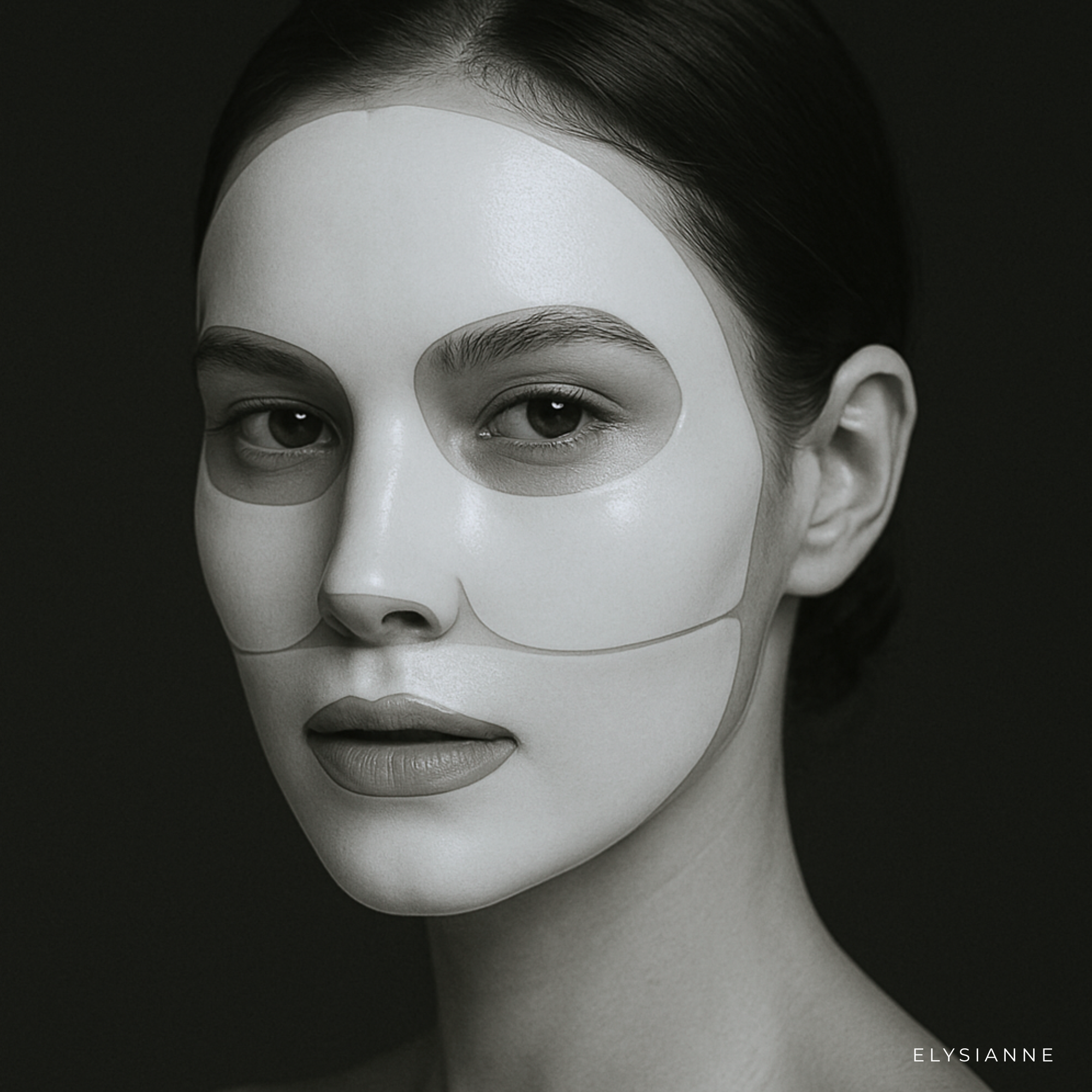 The Holiday Glow Ritual - Bio-Collagen Hydrogel Mask Set mit Edelstahl Gua Sha