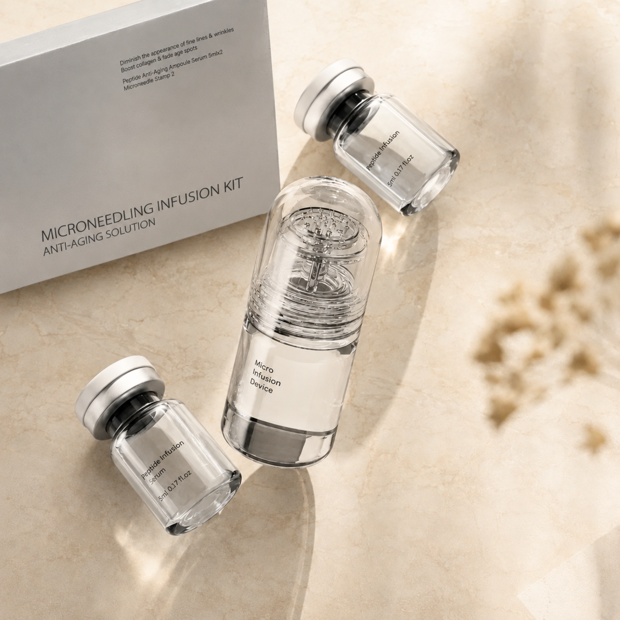 Microneedling Infusion Kit | Set für Zuhause mit Peptid-Serum